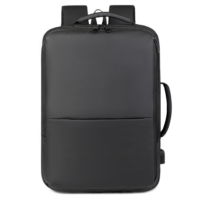 Men's Leather Laptop Business Backpack Water-resistant Commuting_voghion.com