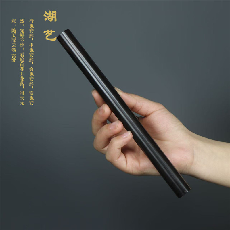 精致黑檀木10克装长款线香筒香管1.2厘米口径手工打磨礼品批发