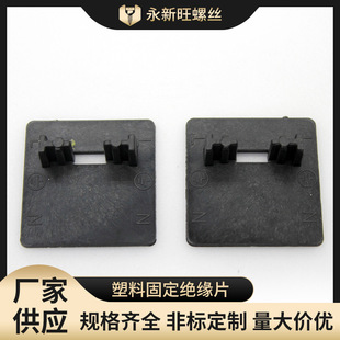 Square Two-Position Black Fixed Piece Terminal Block Terminal Block Plastic Fixed Insulating Piece 500/Pa10