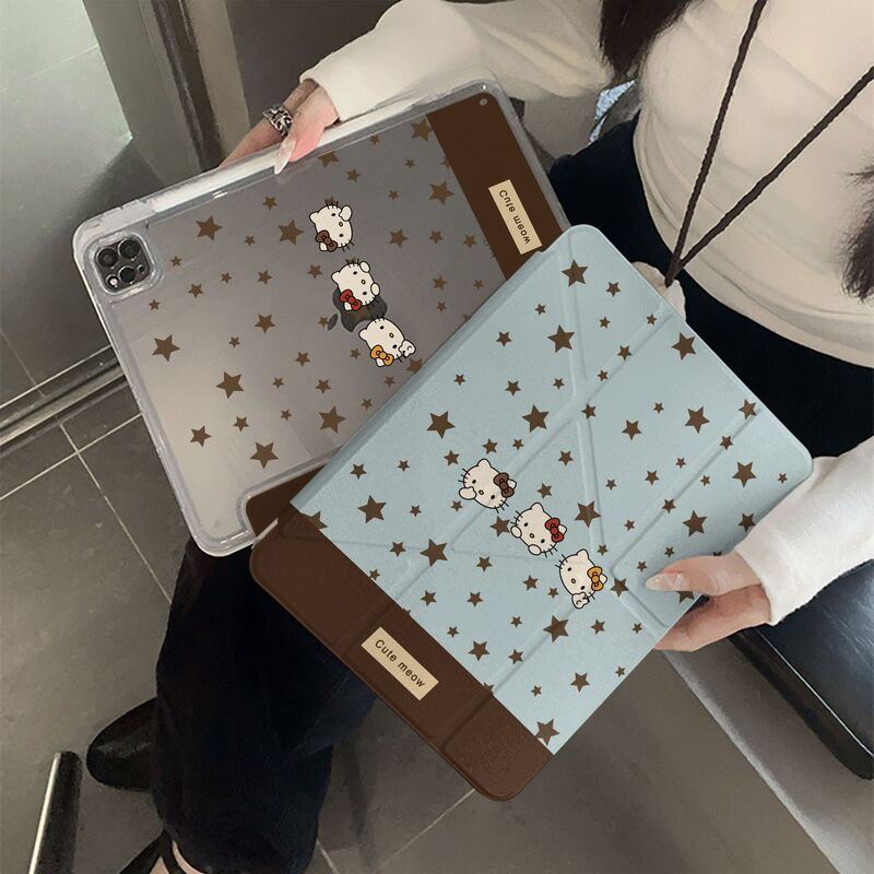 Brown Star Kt Cat Ipad12Th Generation Pro 11inch Mini7 Protective Case Air6/7/8 Tablet A16 Protective Case 5 Brown Star Kt Cat Ipad12Th Generation Pro 11inch Mini7 Protective Case Air6/7/8 Tablet A16 Protective Case 5