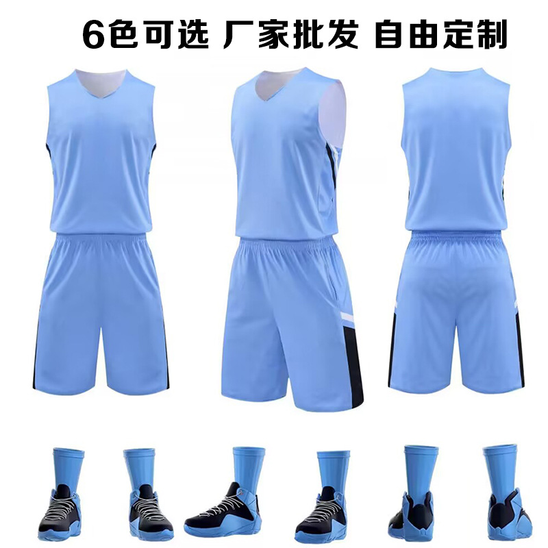 Speed Wholesale Summer Youth Running Fitness Training Double-sided Basketball Clothes suit Vest Shorts Men's Tide