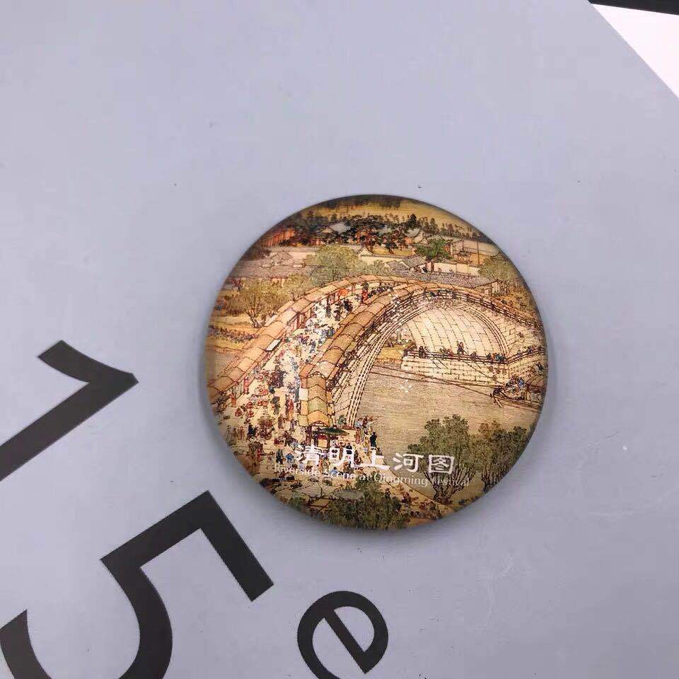 Shanghai cristal refrigerador pegatinas 3D oriental perla magnética Bund viaje artesanía conmemorativa río Qingming mapa