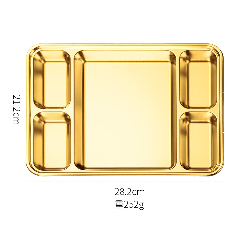 304 plato de acero inoxidable estilo coreano creativo de salsa de barbacoa plato multipropósito de bocadillos plato de comedor de partición de buffet