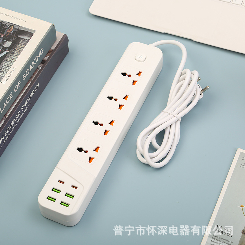 4USB + 2PD blanco y negro opcional con puerta de seguridad caja neutra Nueva Zelanda, Papua Nueva Guinea