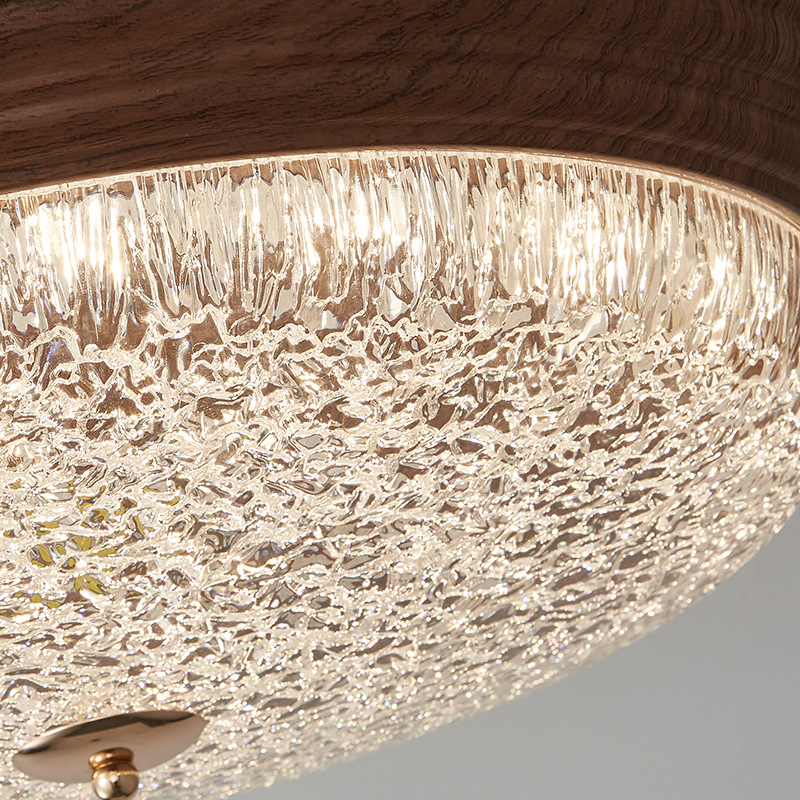 Lámpara de techo de dormitorio de estilo antiguo, nueva lámpara de habitación de sensación de alta gama, lámpara de estudio redonda, lámpara de personalidad de protección ocular de espectro completo