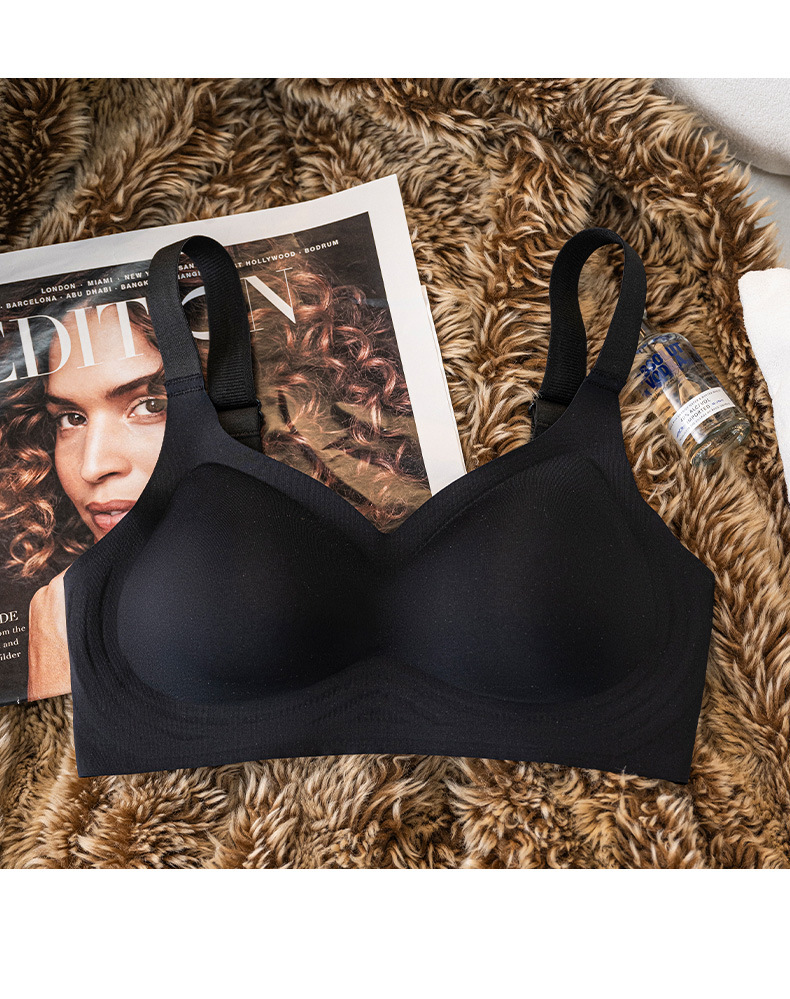 sostén invisible de curado sin marcas minimalista que se reúne para apoyar el pecho y evitar la caída de la ropa interior desmontable y correa de hombro ancha ajustable