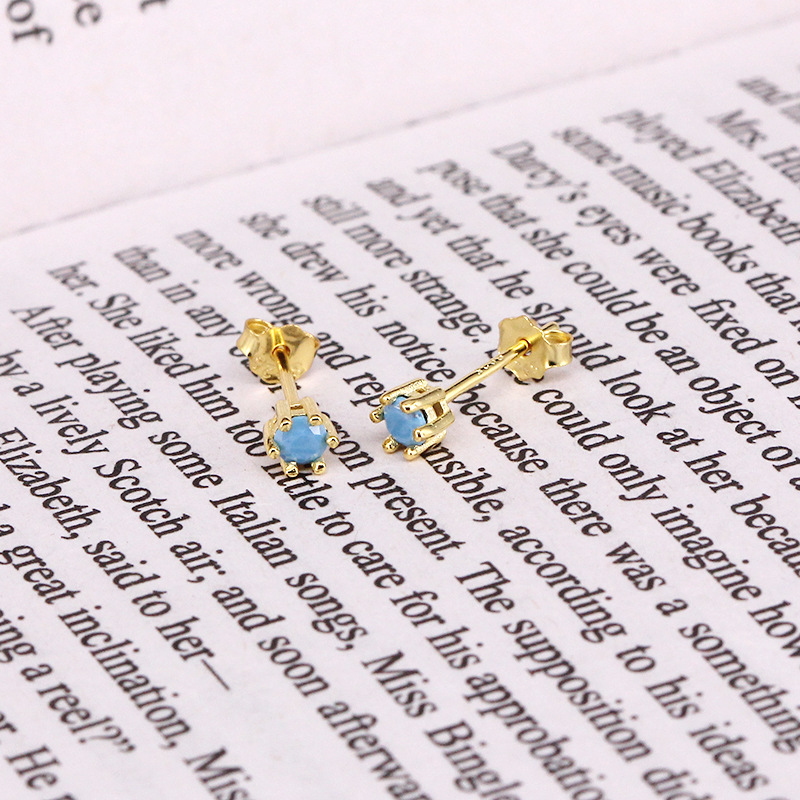 Title 6, Kolczyki koła ze srebra próby 925 z krzyżem, pe...