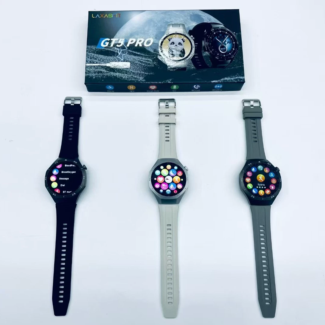 GT5 Pro смарт-часы Bluetooth-звонки, NFC, пульсометр, мониторинг сна, подсчет шагов, уведомления о сообщениях