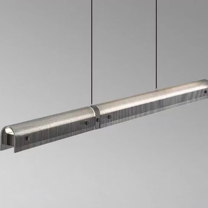 Restaurante de alta gama una lámpara de lujo simple iluminación diseñador de bar negro nuevo estilo de larga barra de lujo alto