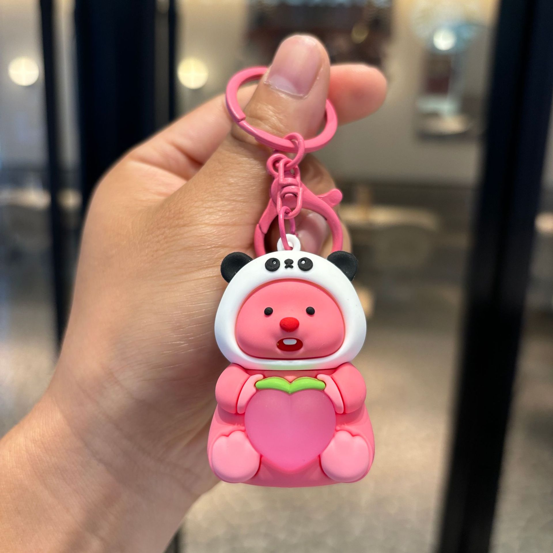 Transfronterizo Kapibara iluminación llavero Kullomi llavero muñeca pequeño beaver colgante colgante