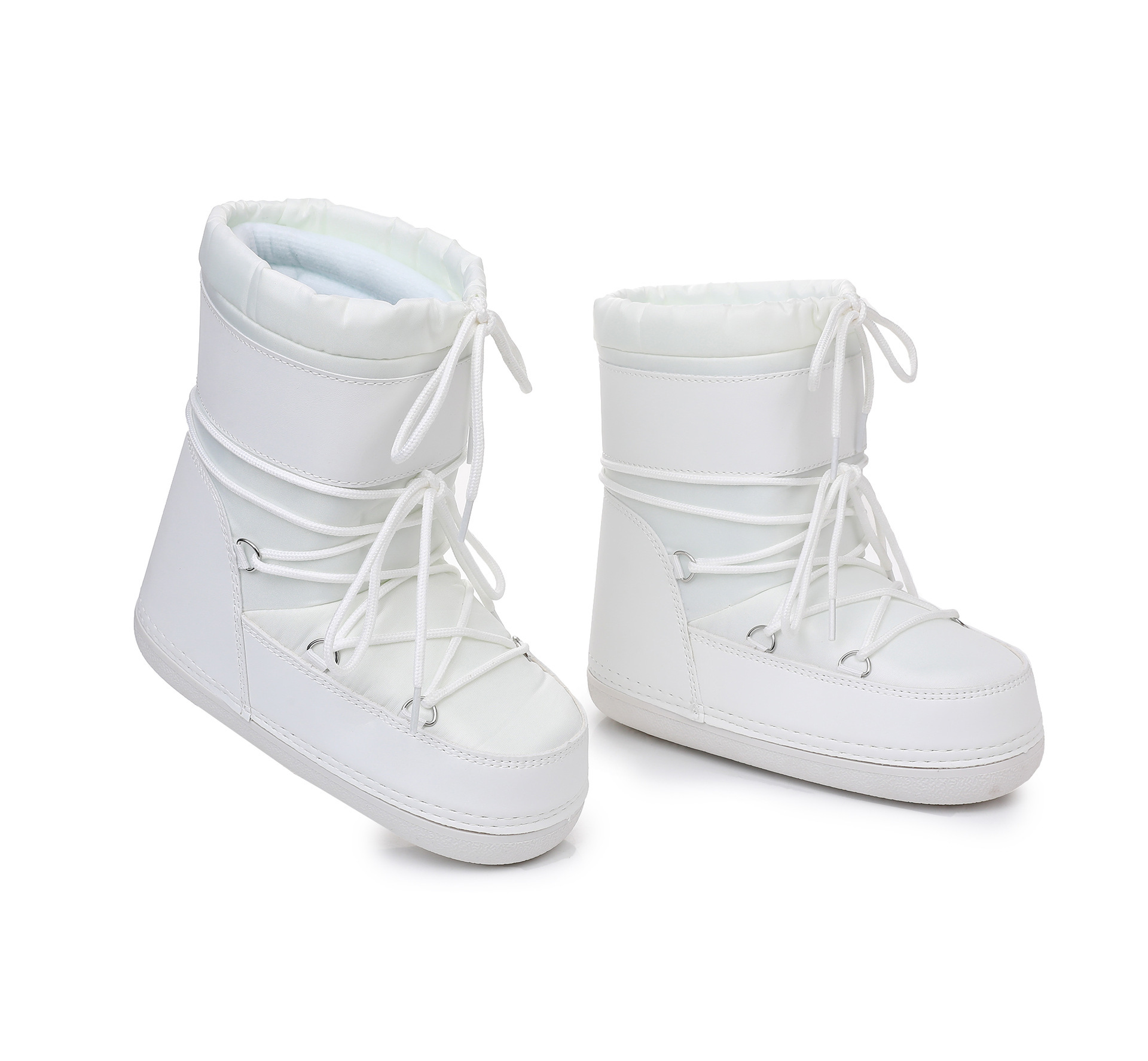 Nuevas botas de nieve cortas, gruesas y cálidas con tejido impermeable y antideslizante para botas espaciales._voghion.com