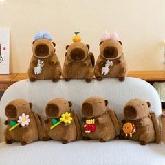 フリーズ萌えカピバラのショルダーバッグのリュックサックのぬいぐるみのバッグの収納バッグのカピバラの子供の卸売り