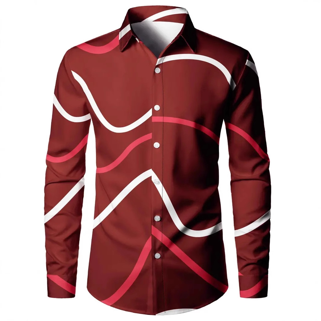 Fabricantes al por mayor primavera y otoño nuevos hombres camisa de manga larga versión coreana estilo ins casual hombres MB12