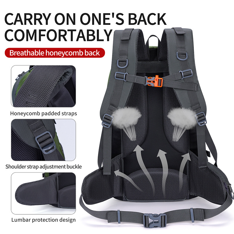 Mochila de vacío para viajes transfronterizos al aire libre para hombres y mujeres, bolsa de montañismo de entrenamiento de campamento de gran capacidad, bolsa de viaje