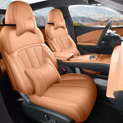 seat covers, perforated leather car — Modelə uyğun (Original) oturacaq örtükləri - sandalwood-brown-deluxe-edition-note-the-model-year