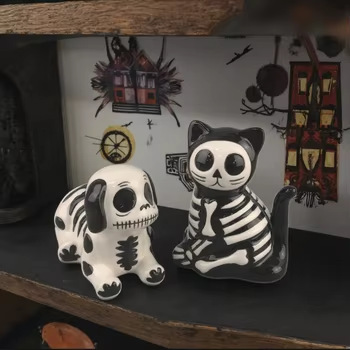 Personalizado transfronterizo nuevo Halloween horror gatito cachorro decoración de fiesta decoración de escritorio decoración de escritorio pequeña decoración