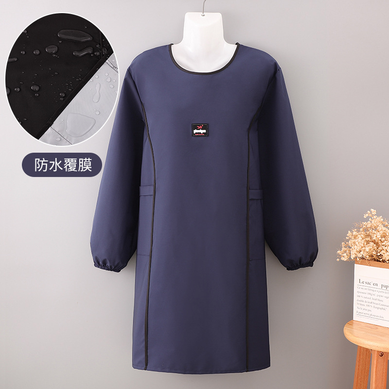 Delantal a prueba de aceite delantal a prueba de agua delantal de cocina especial delantal de manga larga ropa de mujer delantal explosivo