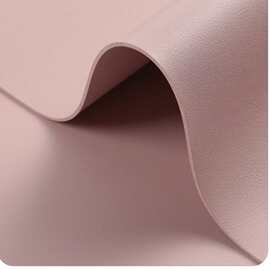 现货1.6mm仿棉绒羊纹人造革 纳帕纹pvc皮革面料 手袋皮带桌垫革