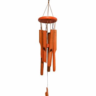 Retro Bamboo Scroll Dark Wood Cake Wind Chime Hanging Decoration Bamboo Wind Chime, Bamboo Gift Wholesale Zen Bamboo