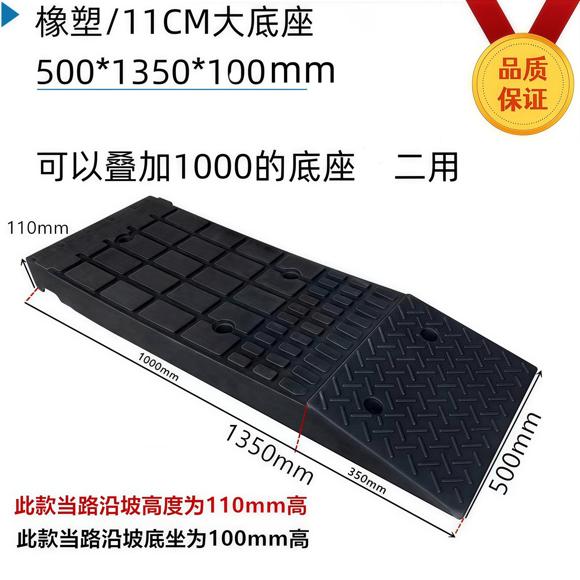 Placa de almohadilla de pendiente de escalón, umbral para el hogar, bloque de goma de la carretera, pendiente de la carretera, puerta de entrada, alfombra antideslizante de la escalera