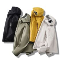 山系机能风！防水全压胶！外贸男装春季户外连帽冲锋衣夹克外套潮