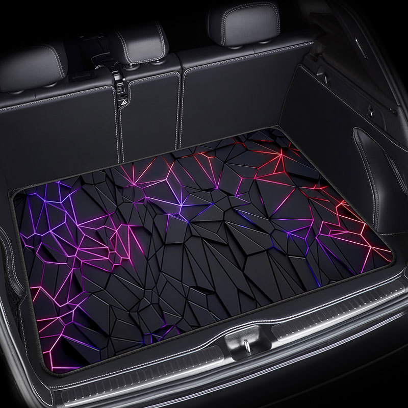 Cross-border American car trunk mat crystal velvet floor mat dirty and easy to take care of car sound insulation mat items dust mat