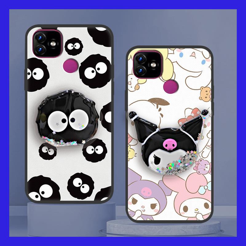 适用Itel手机壳旋转奢华可爱搞怪卡通动漫流沙情侣潮流青春创意