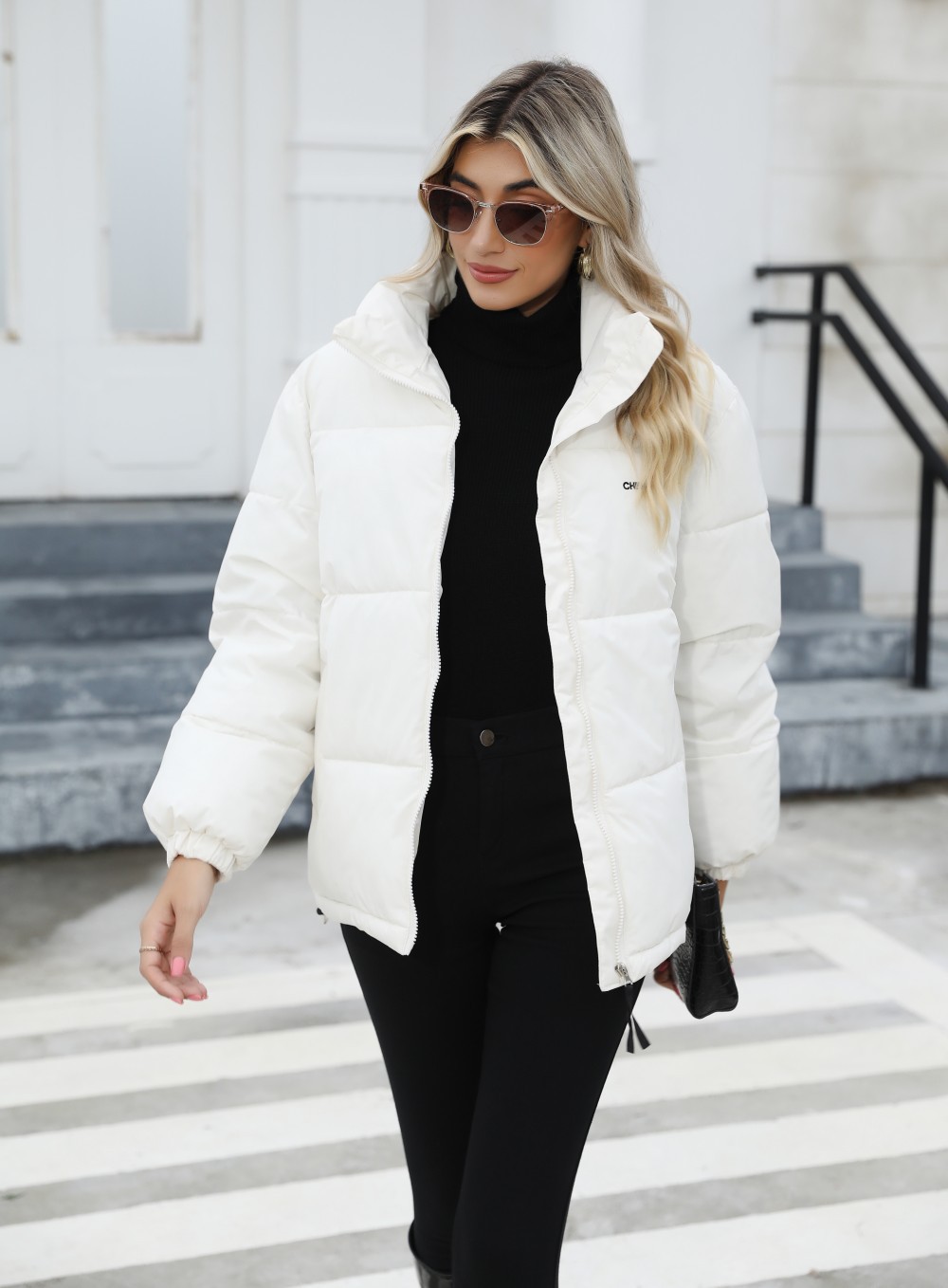 Women's Coat High Collar Winter Cotton Jacket For Women_voghion.com