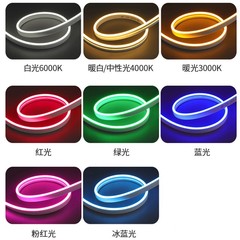 LED Silicone Strips Embedded Linear Lights, Decorative Flexible Tube Lights, Ultra Bright Outdoor High-Pressure Waterproof LED Strips