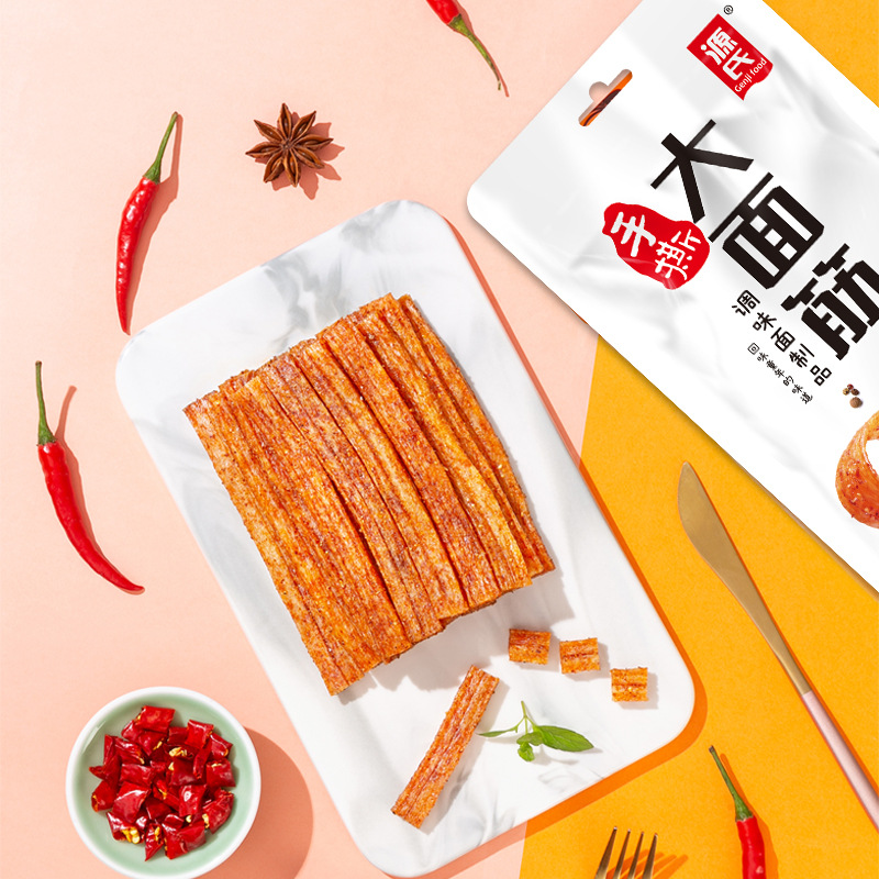 Murasaki Hand-Torn Spicy Potato Chips, Gluten-Free Spicy Sticks, Nostalgic Spicy Snacks for the 90s, Popular Spicy Strips, Wholesale