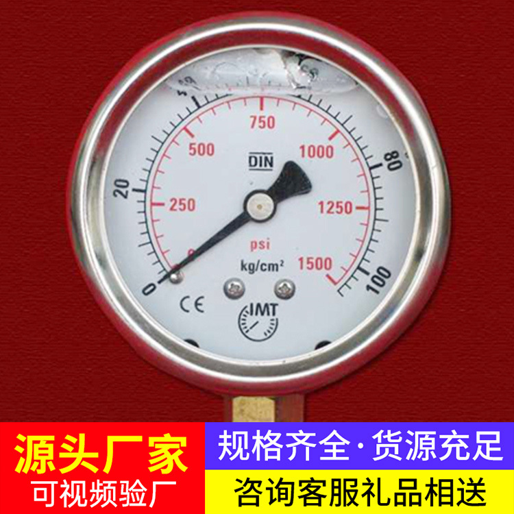 YN耐振压力表大量现货源头直供YN系列耐振压力表操作灵活