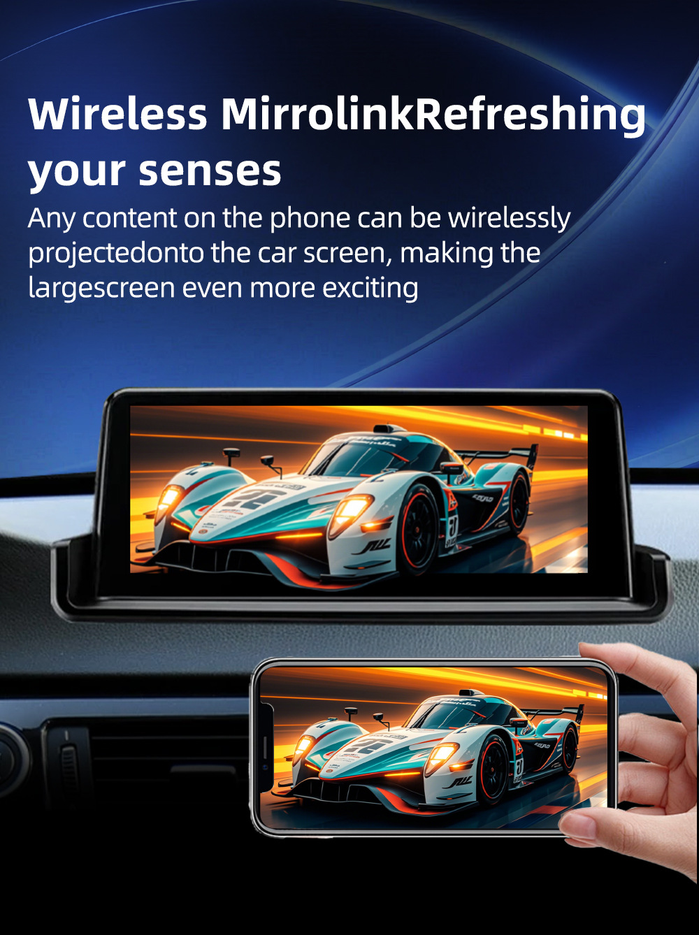 Car-Mounted Large-Screen Navigation System Suitable for Bmw 3 Series E90 E91 E92 E93 2005-2012 Bluetooth Carplay