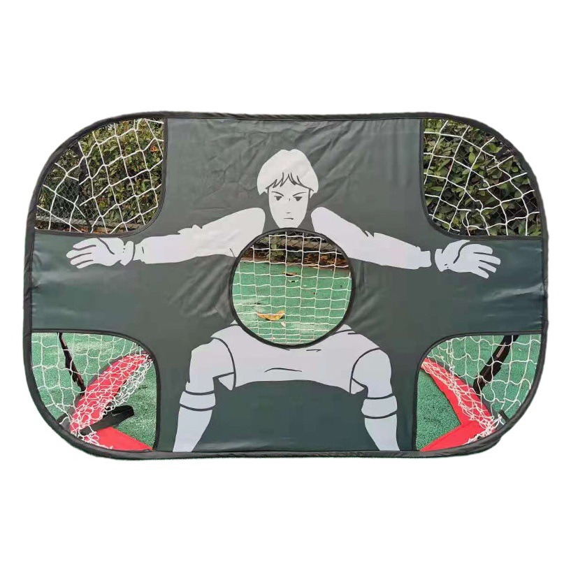 Portería de fútbol para niños, red de fútbol grande negra con forma de humanoide, deportes al aire libre, varios tipos de marcos de pelota plegables, dropshipping
