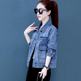牛仔外套短款2025春秋新款小个子上衣牛仔衣女韩版修身显瘦牛仔服