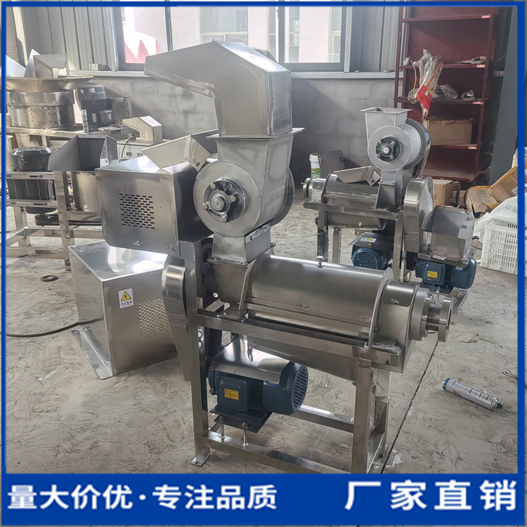 商用姜汁柠檬大型榨汁机苹果梨螺旋压榨机青菜胡萝卜工业打浆机