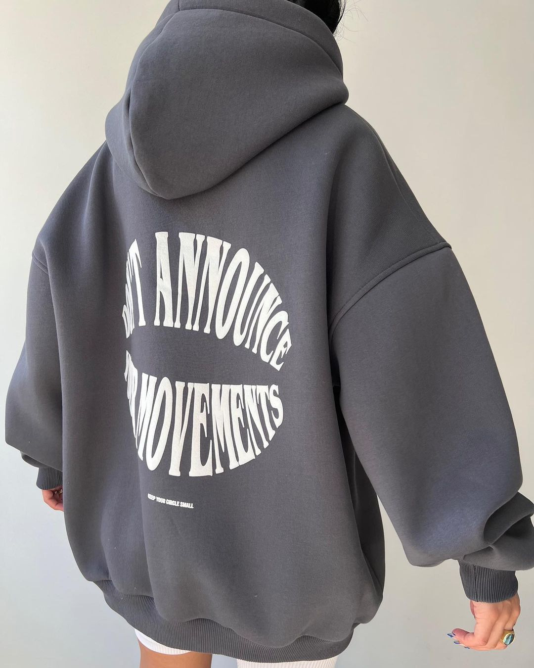 2023 Damski sweter z nadrukiem, uniwersalny top z długimi rękawami i kapturem dla kobiet_voghion.com