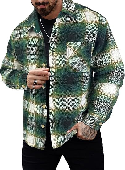 Giacca jacquard uomo maniche lunghe stile western cotone_voghion.com