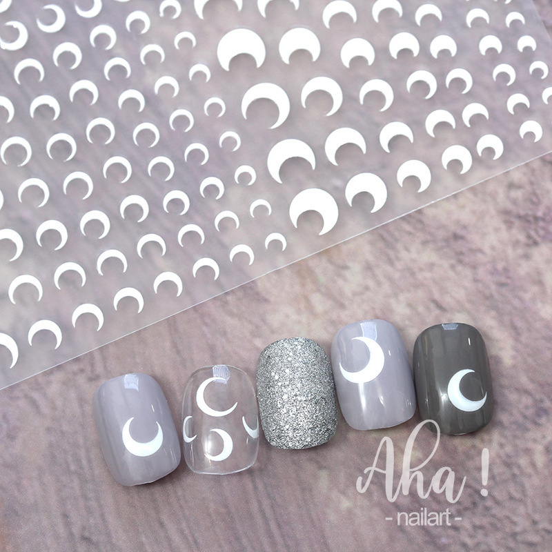 Aha Moon Nail Art Stickers Wholesale Internet Celebrity Hot Item Ins Mixed Size Laser Adhesive Nail Stickers Decorations Aha Moon Nail Art Stickers Wholesale Internet Celebrity Hot Item Ins Mixed Size Laser Adhesive Nail Stickers Decorations