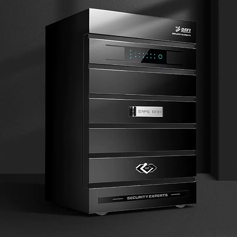大一家用保险箱加厚加重智能防盗办公室文件柜密码指纹保险柜认证