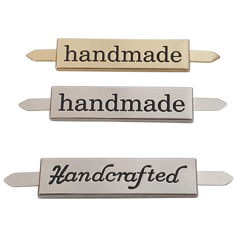 Factory wholesale Handmade Handmade bags trademark Handcrafted bags alloy signs Factory wholesale Handmade Handmade bags trademark Handcrafted bags alloy signs