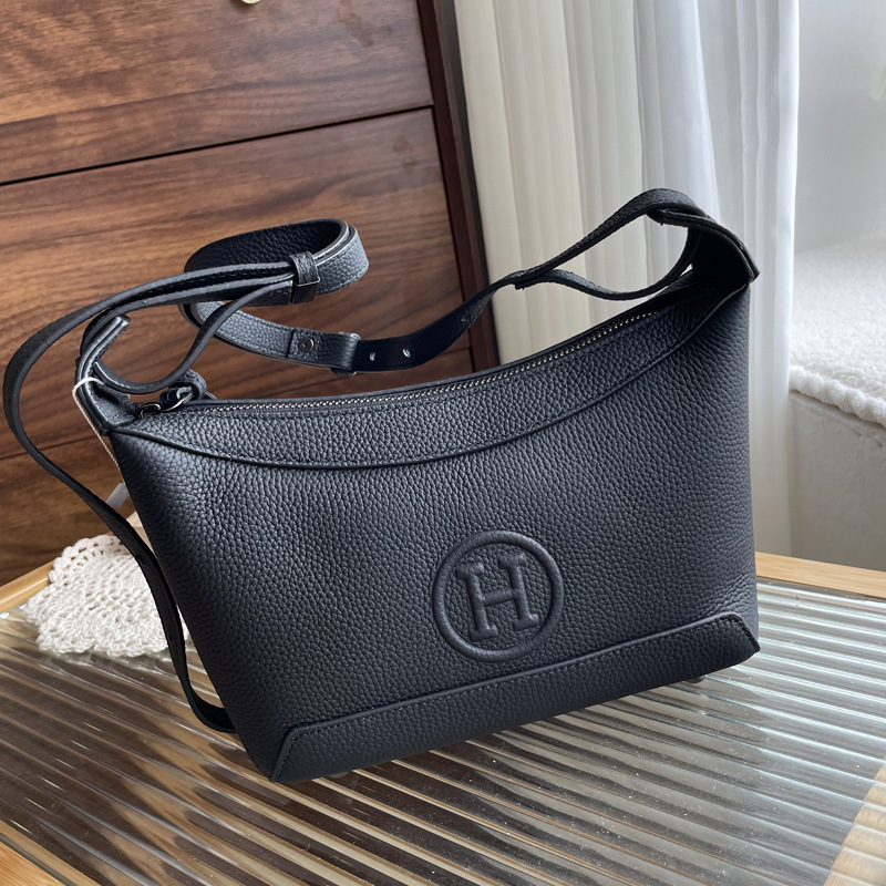 Genuine Leather Underarm Bag For Women 2026 New Arrival Niche Designer Trendy Versatile Crossbody Bag French Style Commuter Shoulder Bag - Thumbnail 6