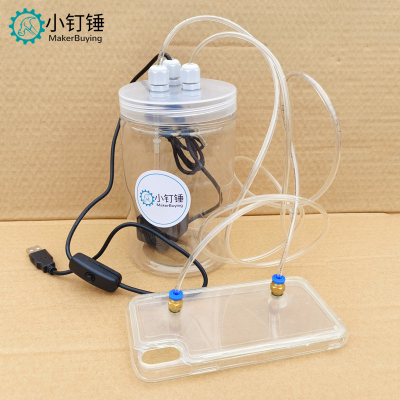 Mobile Phone Case Water-Cooled Water Tank Set Water-Cooled Liquid Water Pump USB Radiator iPhone 15 Xr Max 12