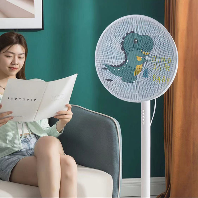 Fan Cover for Children, Anti-Pinch Safety Protection Cover, Protective Net Cover, Electric Fan Dust Cover with Cute Cartoon Pattern
