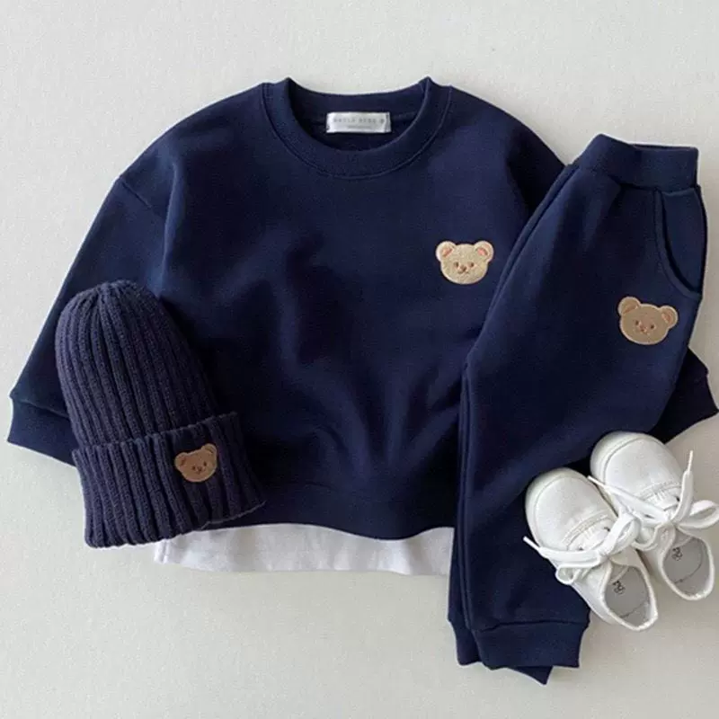 Children's autumn-spring clothing set for boys, early age 2023 collection, multi-size (80–120)