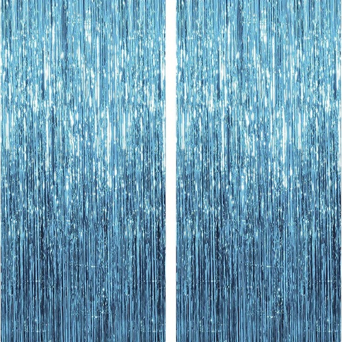 Metal Foil Tassel Backdrop – Perfect for birthday, graduation, and New Year's Eve party rain curtain decorations
