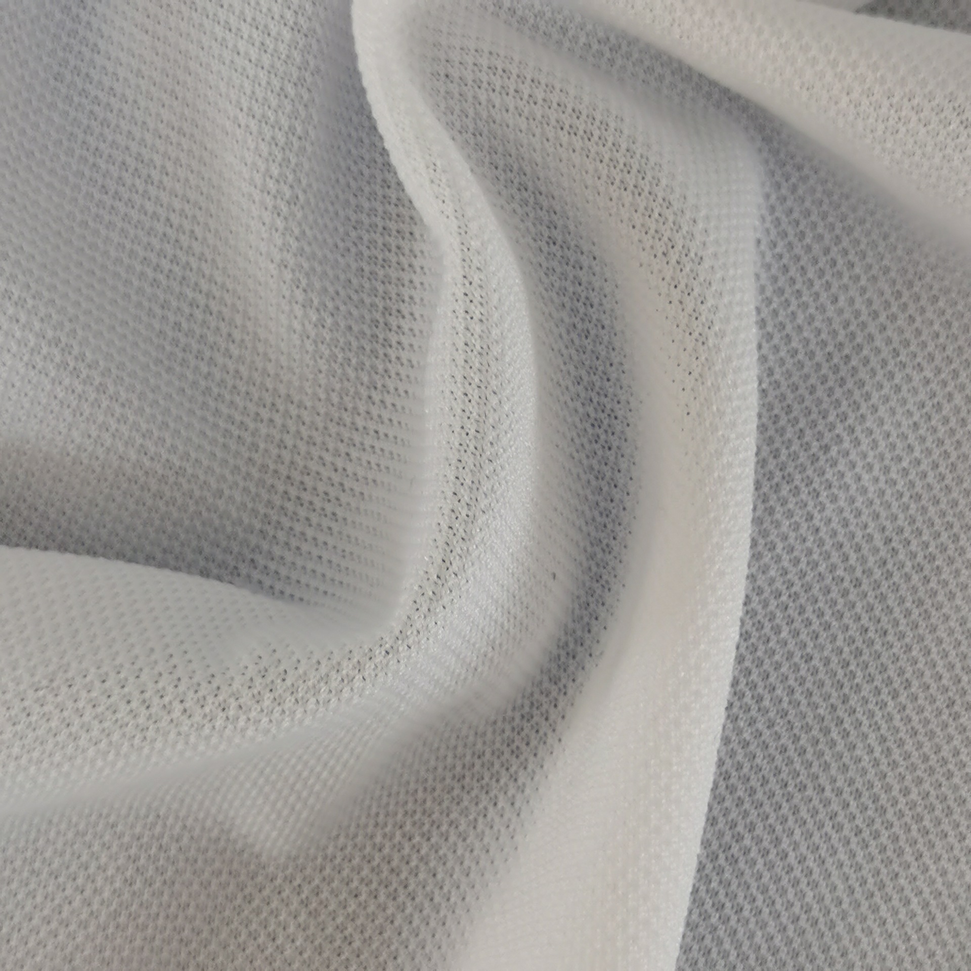 涤纶网眼布 80g再生单面珠地布 吸湿速干 运动服T恤面料再生环保