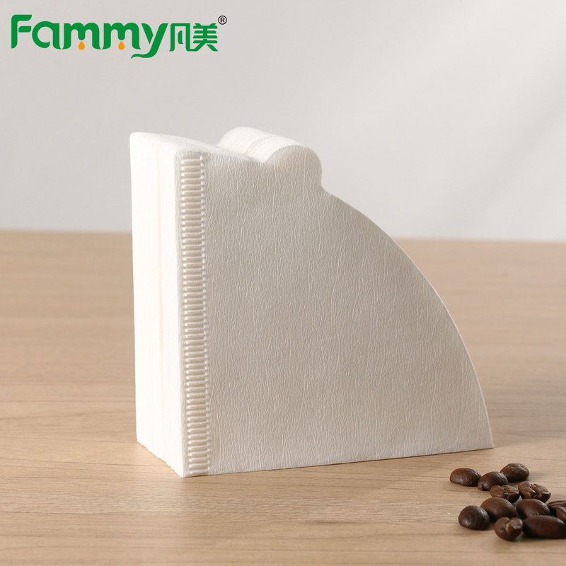 V-shaped hand-punched coffee filter paper V60 filter Cup bag filter paper cone-shaped hand-punched coffee filter paper raw wood pulp Japan V-shaped hand-punched coffee filter paper V60 filter Cup bag filter paper cone-shaped hand-punched coffee filter paper raw wood pulp Japan