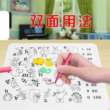 折り畳み可能な防水子供の色を塗る携帯型シリコンパッド塗り絵パッド水洗い可能な絵パッド赤ちゃんの外出用パッド|undefined