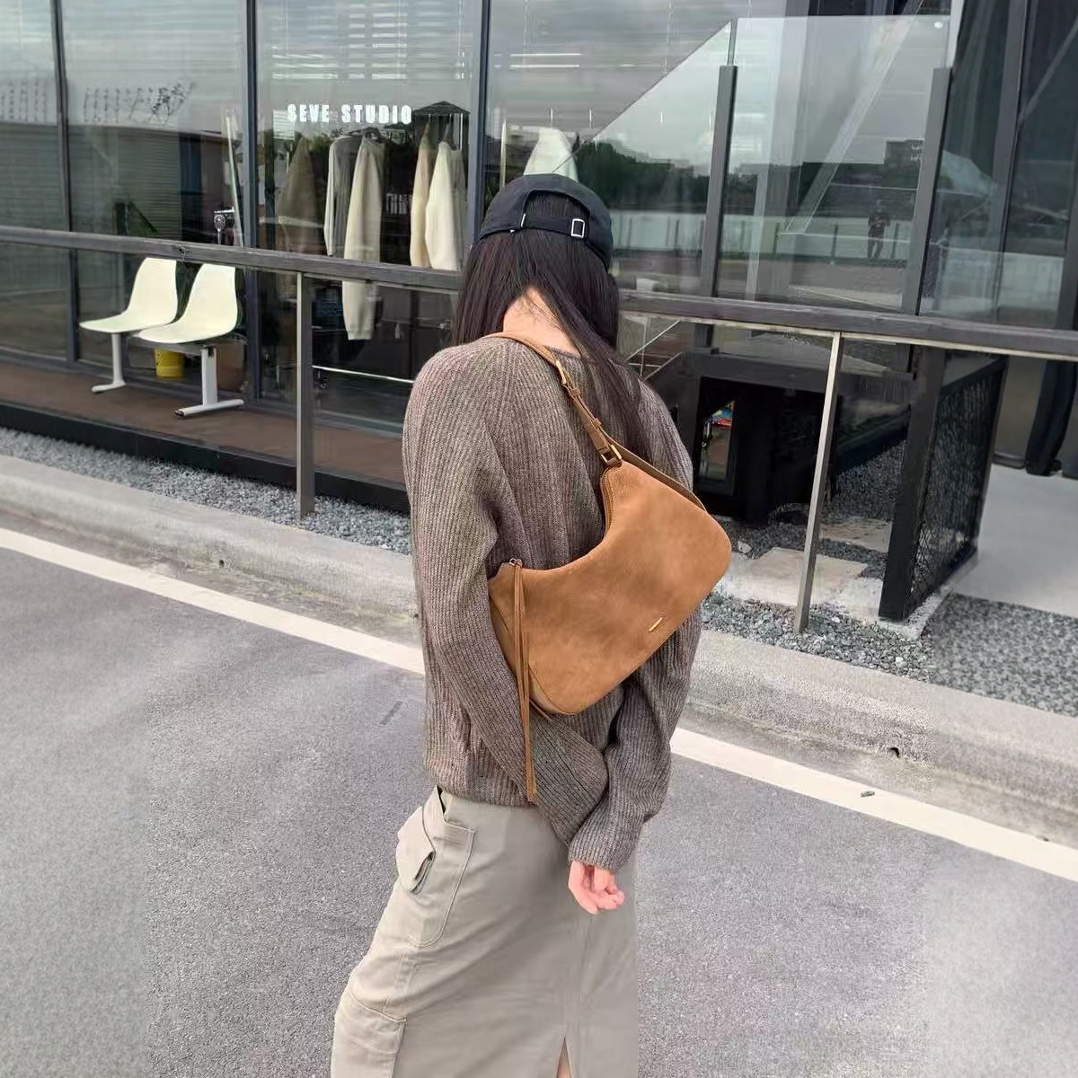 Brown Women's Shoulder Bag And Crossbody Bag For Commuting_voghion.com