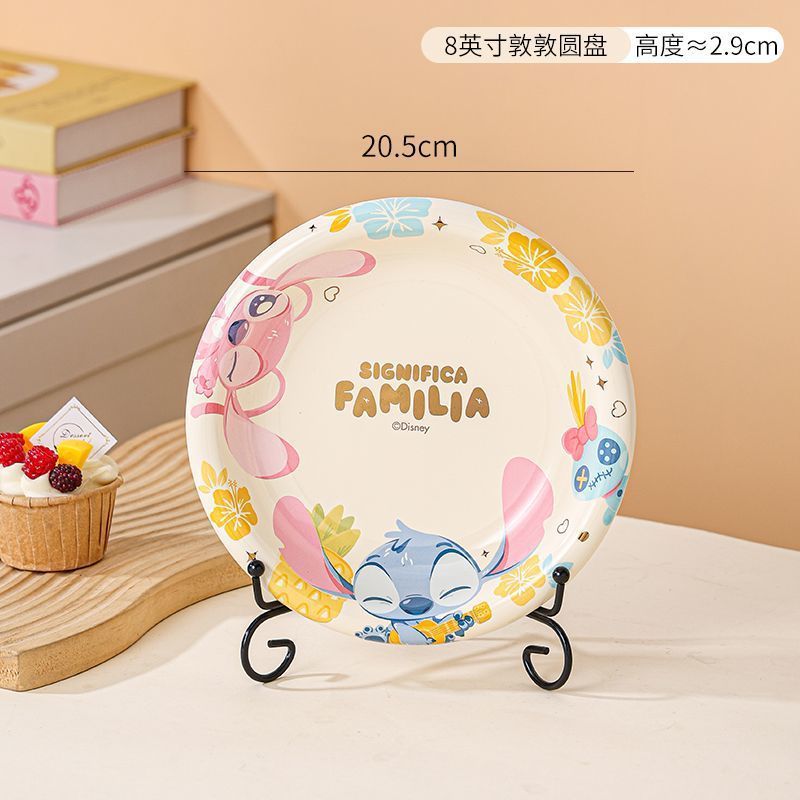 安琪史迪仔食器食器セット家庭用陶磁器碗子供用茶碗かわいいアニメ食器セット|undefined